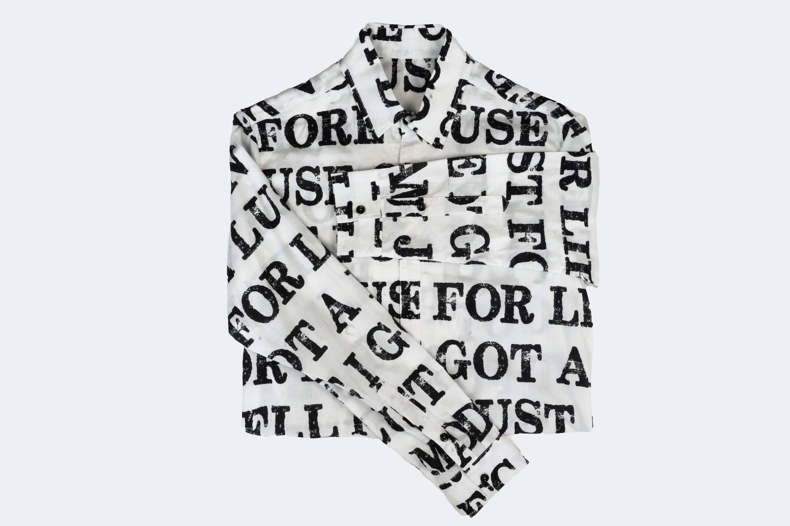 White Lyrics Shirt