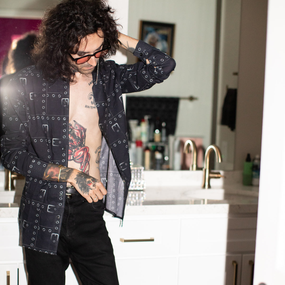 Master and Servant shirt in Black