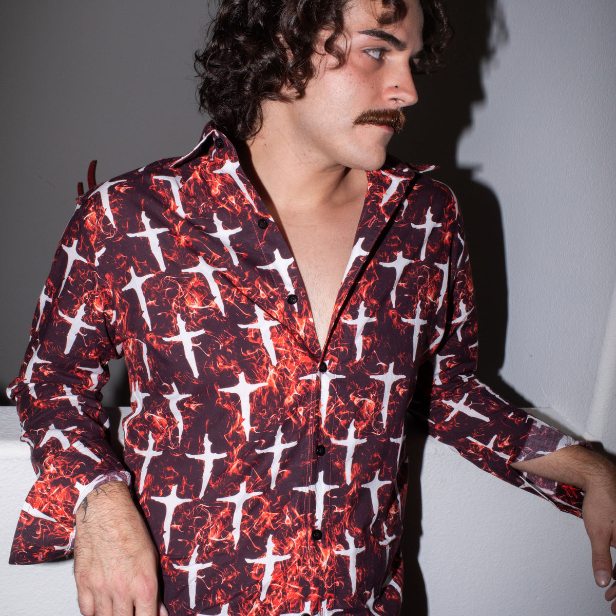Personal Jesus shirt in Red and Black