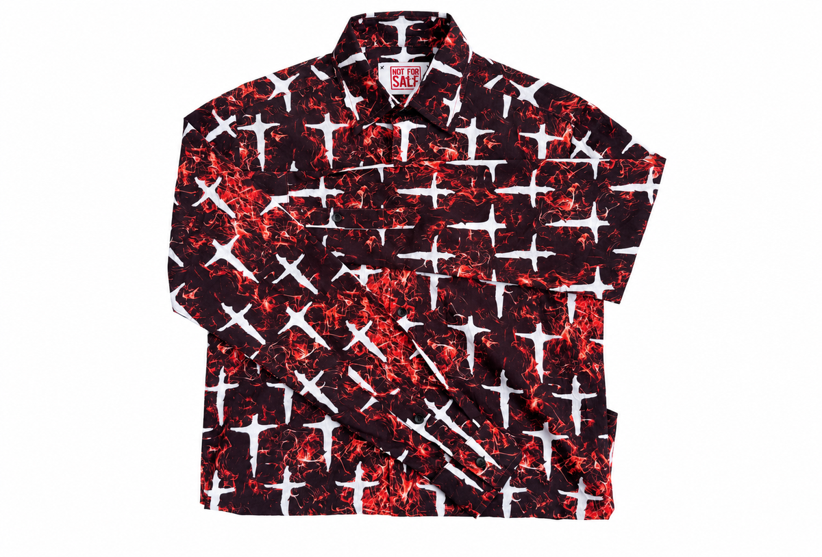 Personal Jesus shirt in Red and Black